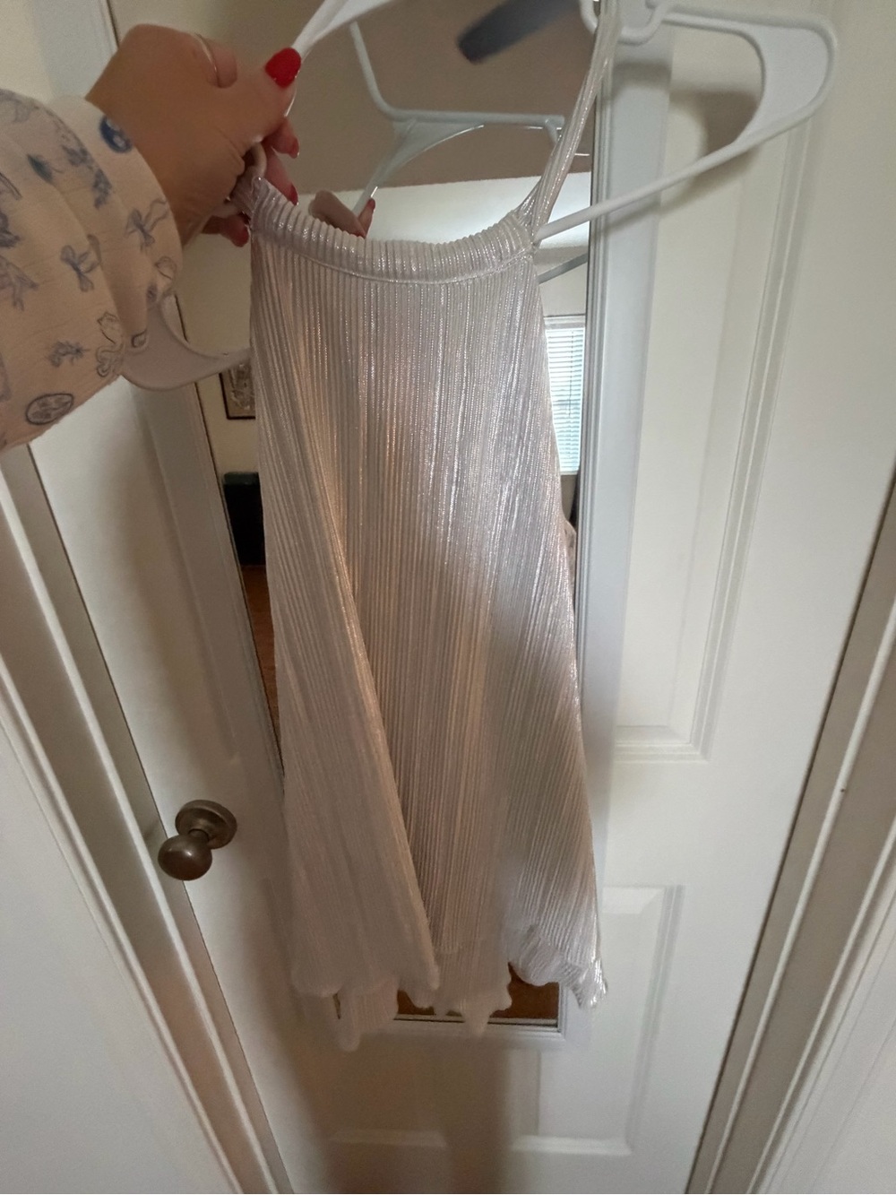 CeCe Metallic Shimmery top